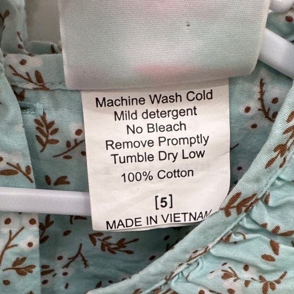 Shrimp & Grits Serendipity Girls Floral Ruffle Smocked Long Sleeve Top - Picture 3 of 6